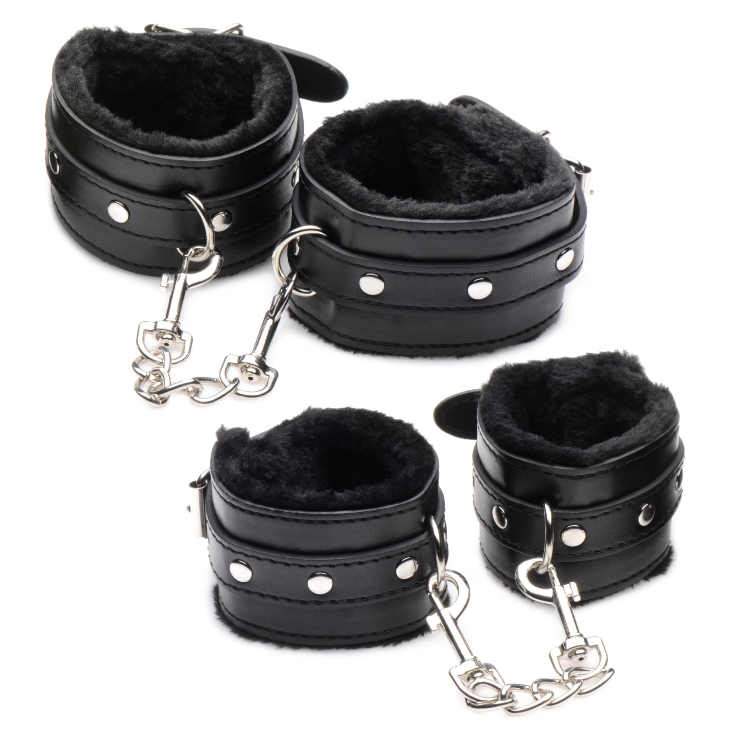 Master Series Hook Up 10 Piece Plush Bondage Set 4 Master Series Hook Up 10 Piece Plush Bondage Set - Image 4