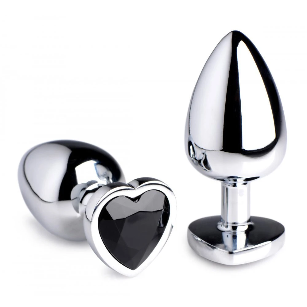Black Heart Gem Anal Plug 1 Black Heart Gem Anal Plug