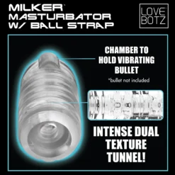 LoveBotz Milker Masturbator With Ball Strap -Boyz Shop ah018 tunnel