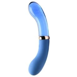 10X Bleu Dual Ended P-Spot Silicone And Glass Vibrator 8 10X Bleu Dual Ended P-Spot Silicone And Glass Vibrator -Boyz Shop ah029 003