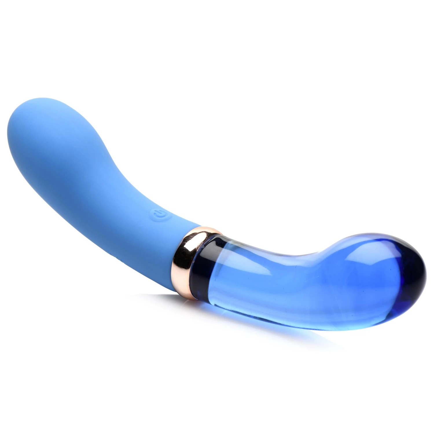 10X Bleu Dual Ended P-Spot Silicone And Glass Vibrator 5 10X Bleu Dual Ended P-Spot Silicone And Glass Vibrator - Image 5