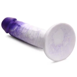 Swirl Realistic Silicone Dildo -Boyz Shop ah032 purple 002