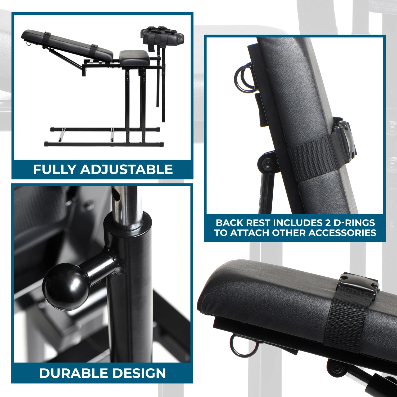 Master Series The Extreme Obedience Adjustable Bondage Chair 3 Master Series The Extreme Obedience Adjustable Bondage Chair - Image 3