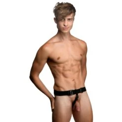 Master Series P-Spot Plugger Trainer Comfort Harness With Plugs 11 Master Series P-Spot Plugger Trainer Comfort Harness With Plugs -Boyz Shop ah053 male model 03