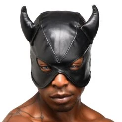 Master Series Fetish Hood With Horns