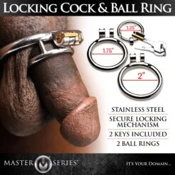 Master Series Locking Cock And Ball Ring 7 Master Series Locking Cock And Ball Ring -Boyz Shop ah059