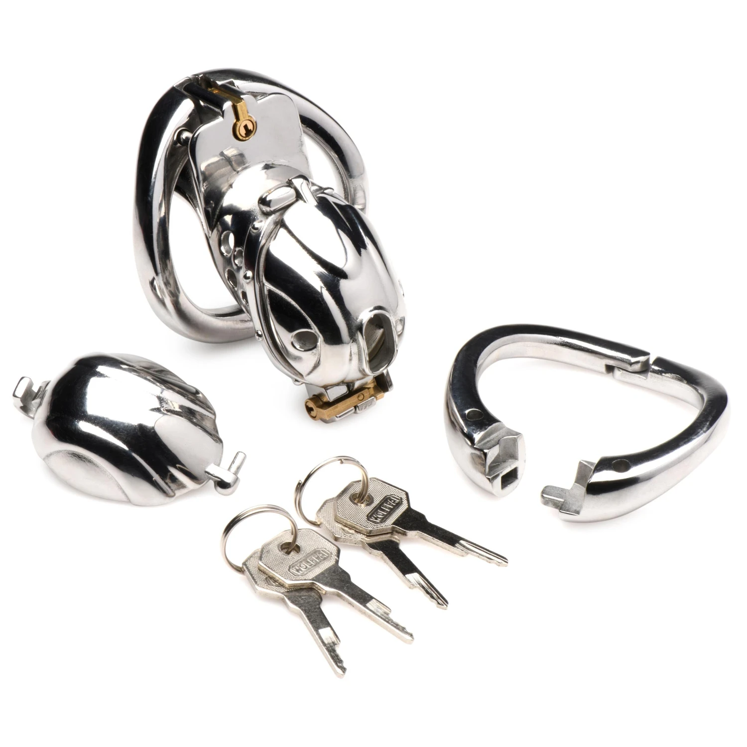 Master Series Entrapment Deluxe Locking Chastity Cage 6 Master Series Entrapment Deluxe Locking Chastity Cage - Image 6