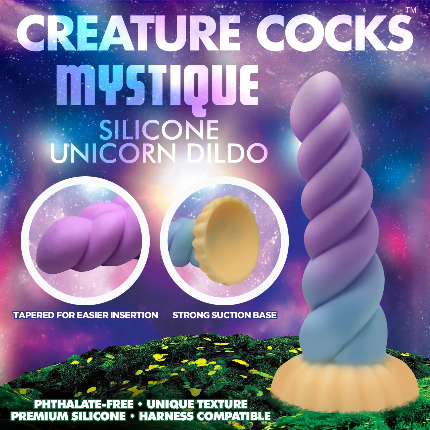 Mystique Silicone Unicorn Dildo 3 Mystique Silicone Unicorn Dildo - Image 3