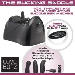 LoveBotz The Bucking Saddle 10X Thrusting And Vibrating Saddle Sex Machine -Boyz Shop ah068 02
