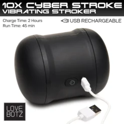 LoveBotz 10X Cyber Stroke Vibrating Masturbator 14 LoveBotz 10X Cyber Stroke Vibrating Masturbator -Boyz Shop ah072 02