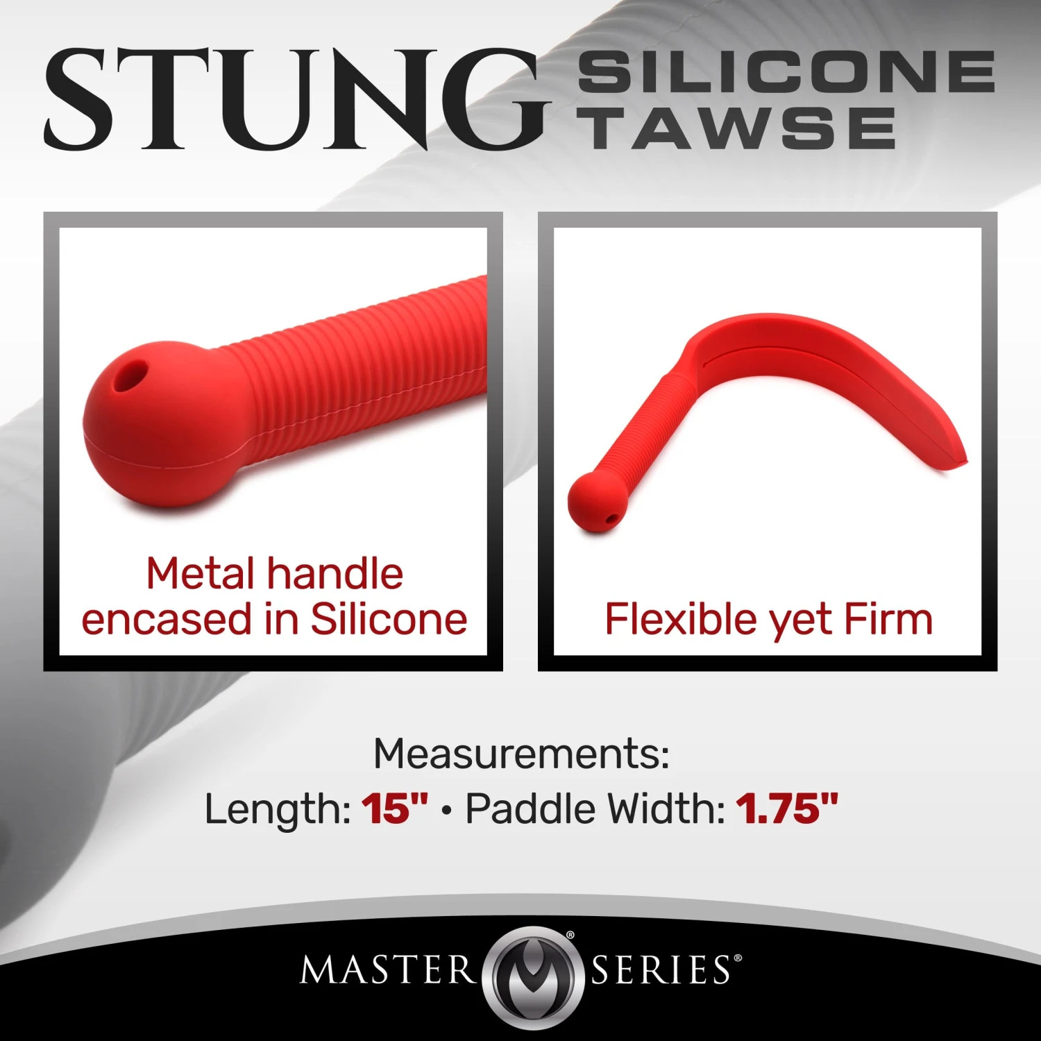 Master Series Stung Silicone Tawse 2 Master Series Stung Silicone Tawse - Image 2
