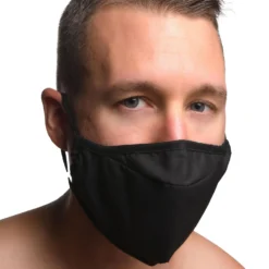Master Series Under Cover Ball Gag Face Mask -Boyz Shop ah078 male model 002
