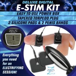 Zeus Deluxe E-Stim Kit 6 Zeus Deluxe E-Stim Kit -Boyz Shop ah080