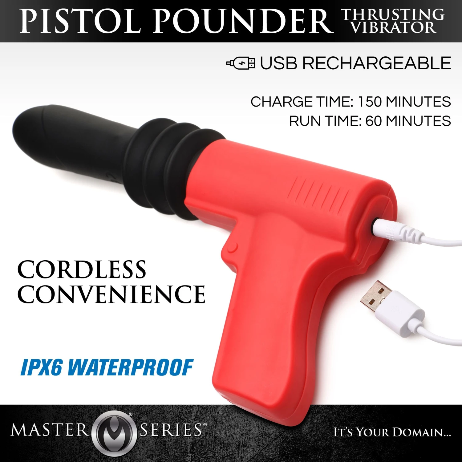 Master Series Pistola Pounder Thrusting Vibrator 3 Master Series Pistola Pounder Thrusting Vibrator - Image 3