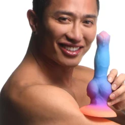 Space Cock Glow-in-the-Dark Silicone Alien Dildo -Boyz Shop ah148 male model 002b