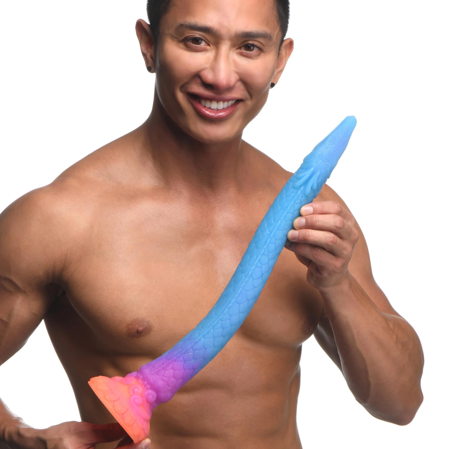 Makara Glow-in-the-Dark Silicone Snake Dildo 2 Makara Glow-in-the-Dark Silicone Snake Dildo - Image 2