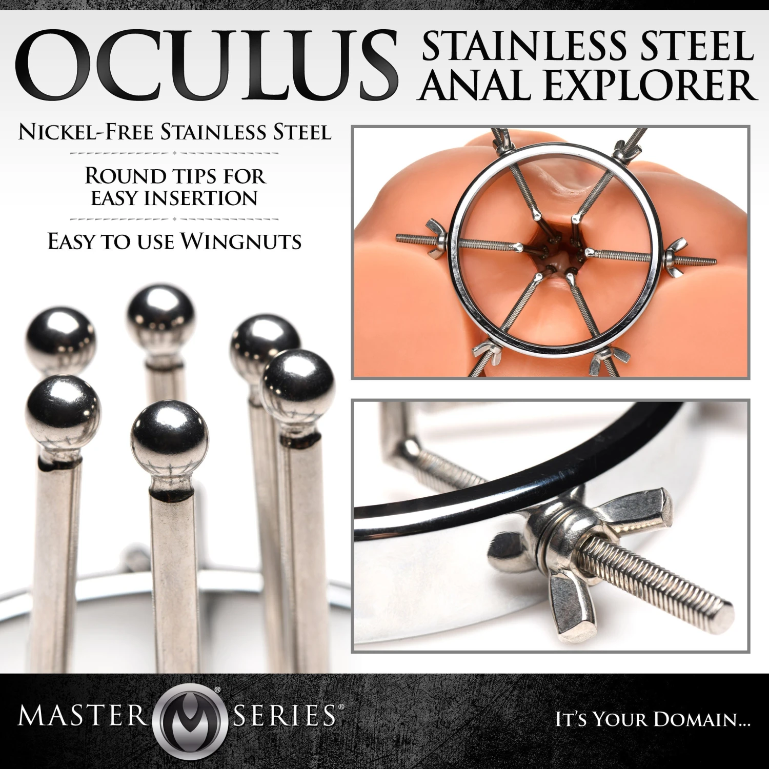 Master Series Oculus Stainless Steel Anal Explorer 2 Master Series Oculus Stainless Steel Anal Explorer - Image 2