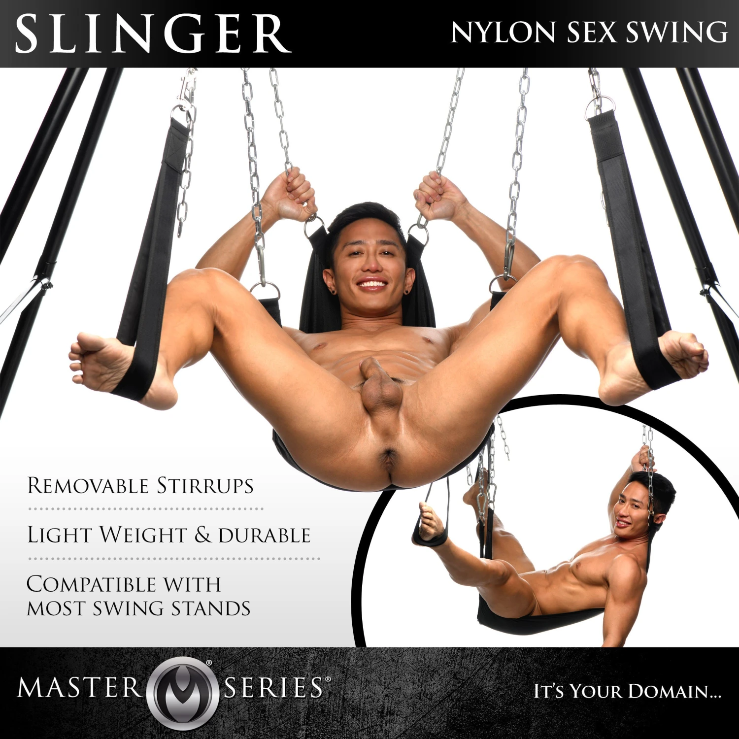 Master Series Nylon Sex Sling 2 Master Series Nylon Sex Sling - Image 2