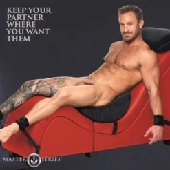 Master Series Red Detachable Kinky Couch Sex Chaise With Love Pillows