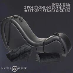 Master Series Black Detachable Kinky Couch Sex Chaise With Love Pillows -Boyz Shop ah233 22b