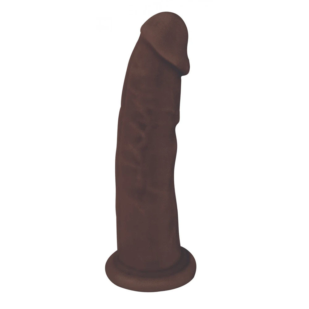 Dark Silicone Dildo With No Balls 1 Dark Silicone Dildo With No Balls