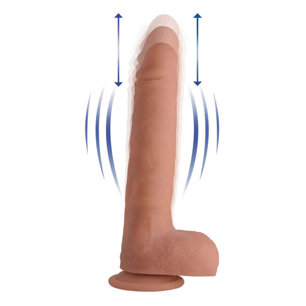 Vibrating & Thrusting Remote Control Silicone Dildo 2 Vibrating & Thrusting Remote Control Silicone Dildo - Image 2