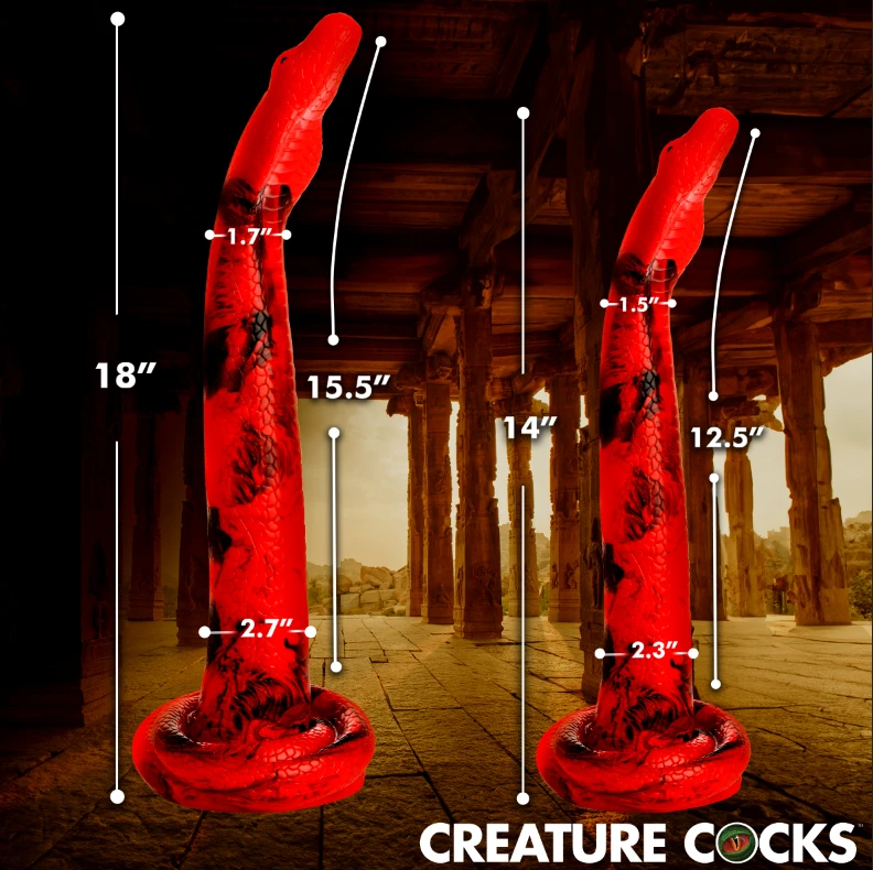 Giant King Cobra Silicone Dildo 2 Giant King Cobra Silicone Dildo - Image 2