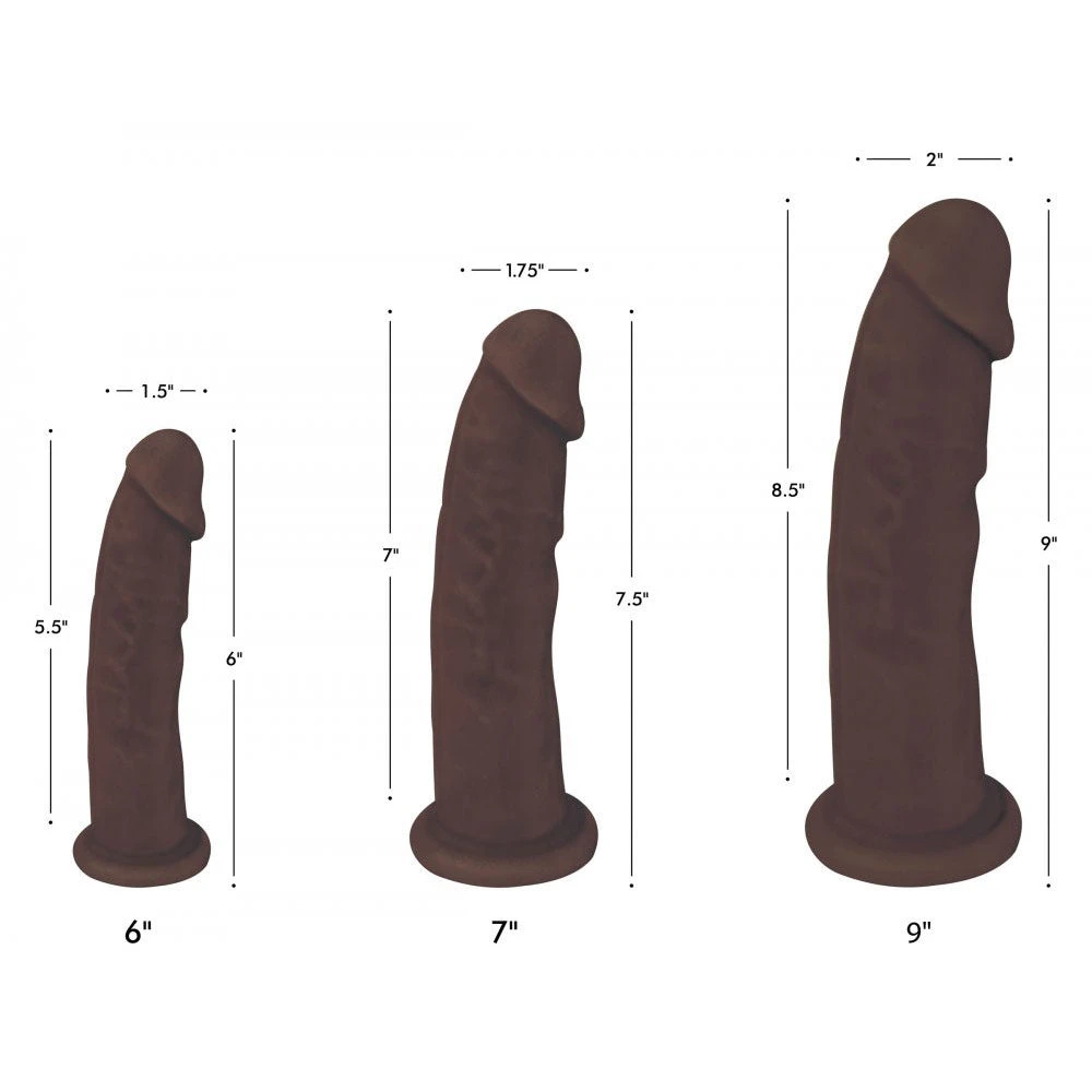 Dark Silicone Dildo With No Balls 2 Dark Silicone Dildo With No Balls - Image 2