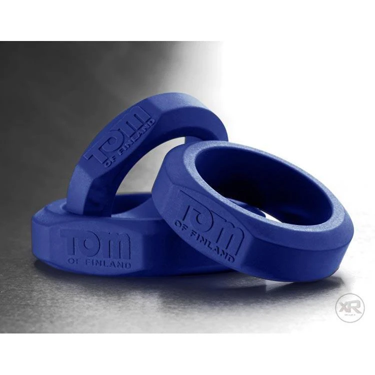 Tom Of Finland 3 Piece Silicone Cock Ring Set 2 Tom Of Finland 3 Piece Silicone Cock Ring Set - Image 2