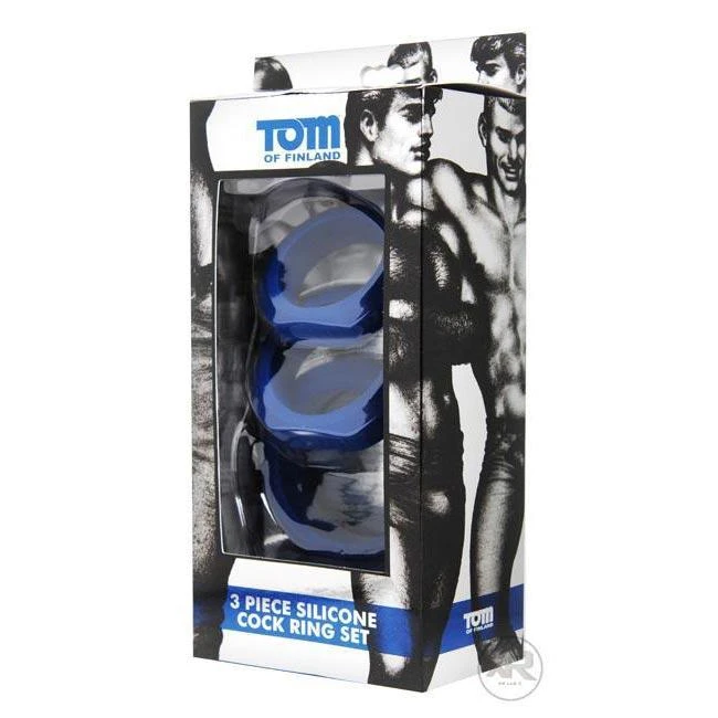 Tom Of Finland 3 Piece Silicone Cock Ring Set 4 Tom Of Finland 3 Piece Silicone Cock Ring Set - Image 4