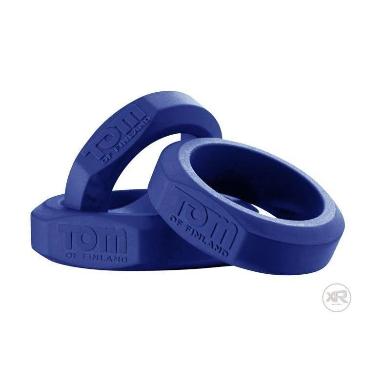 Tom Of Finland 3 Piece Silicone Cock Ring Set 5 Tom Of Finland 3 Piece Silicone Cock Ring Set - Image 5